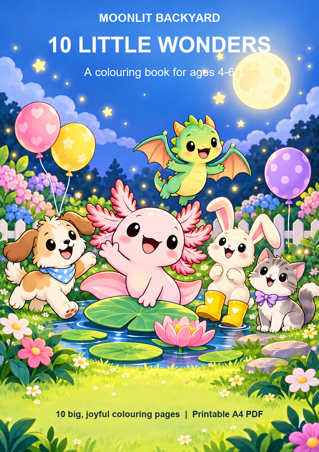 30 Colouring Pages Collection | 3 Printable Books for Ages 4–10